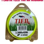 3.3 MM 40 METRE 6 KÖŞELİ PLASTİK TELLİ TIRPAN MİSİNASI