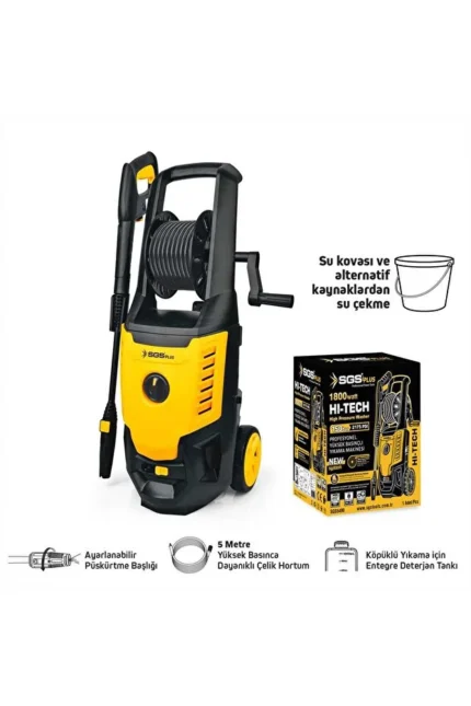 SGS YÜKSEK BASINÇLI YIKAMA MAKİNESİ 1800 WATT 150 BAR