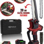 RETOOLS MUR-9104 21V Akülü Dijital Budama Testeresi | 20 cm | 2 Bataryalı