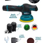 Allizer ALZ-3182 12V 2.0Ah Çift Akülü Dijital Göstergeli Şarjlı Polisaj Makinesi